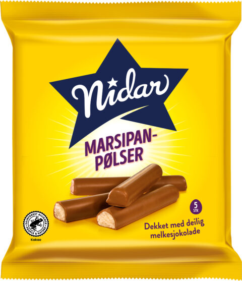 Marsipanpølser 110 g Nidar