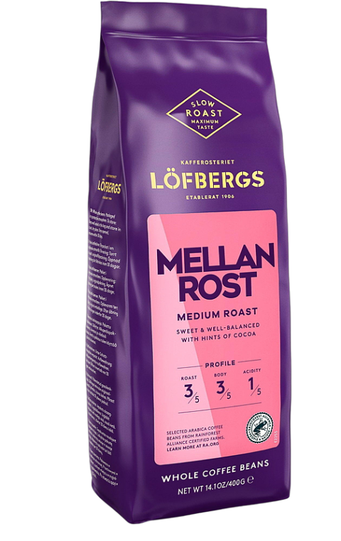 Kaffebønner 400 g Mellanrost Löfbergs