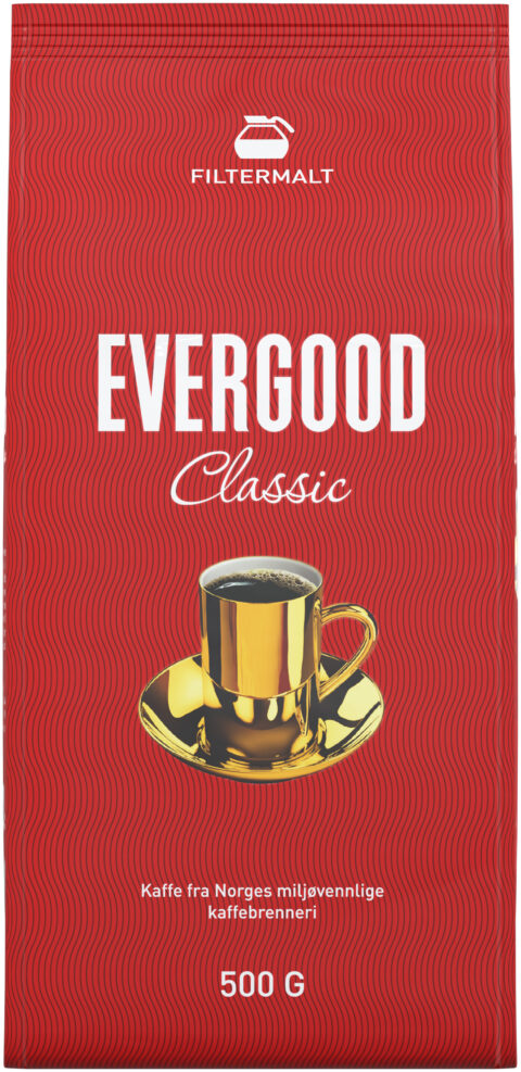 Kaffe 500 g filtermalt Evergood Classic