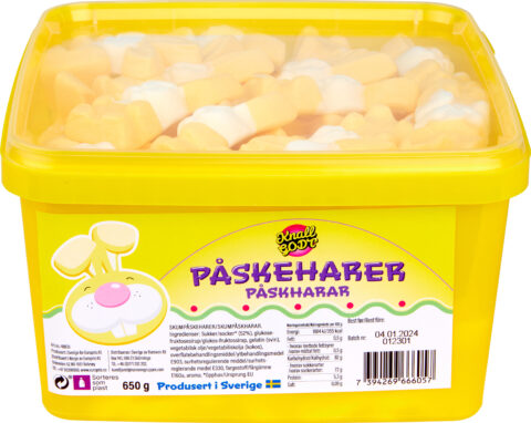 Påskeharer skum 650 g