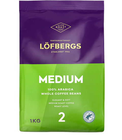 Kaffebønner 1 kg Medium Roast Löfbergs