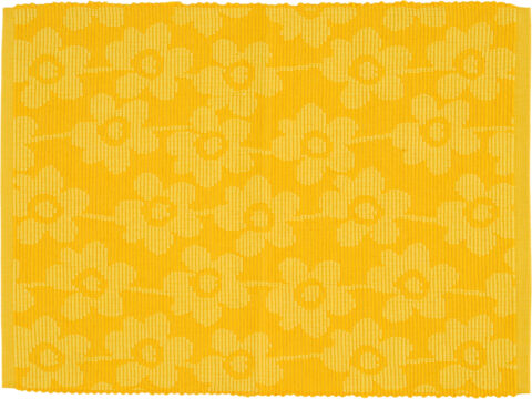 Spisebrikke 33×43,5 cm rib gul