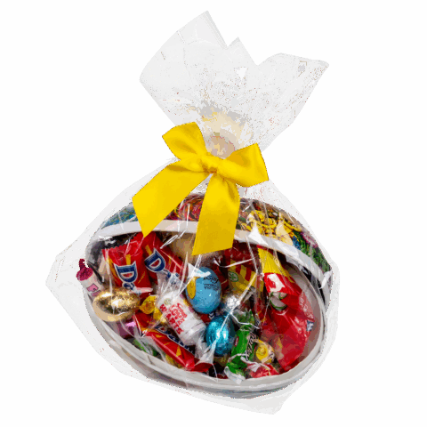 Ferdig pakket påskeegg i cellofan